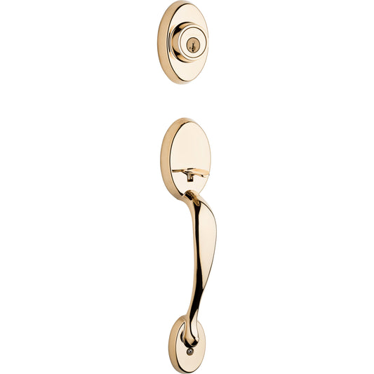 800CE LIP L03 SMT 6AL STRKP Chelsea Handleset for 966 Trims - Polished Brass