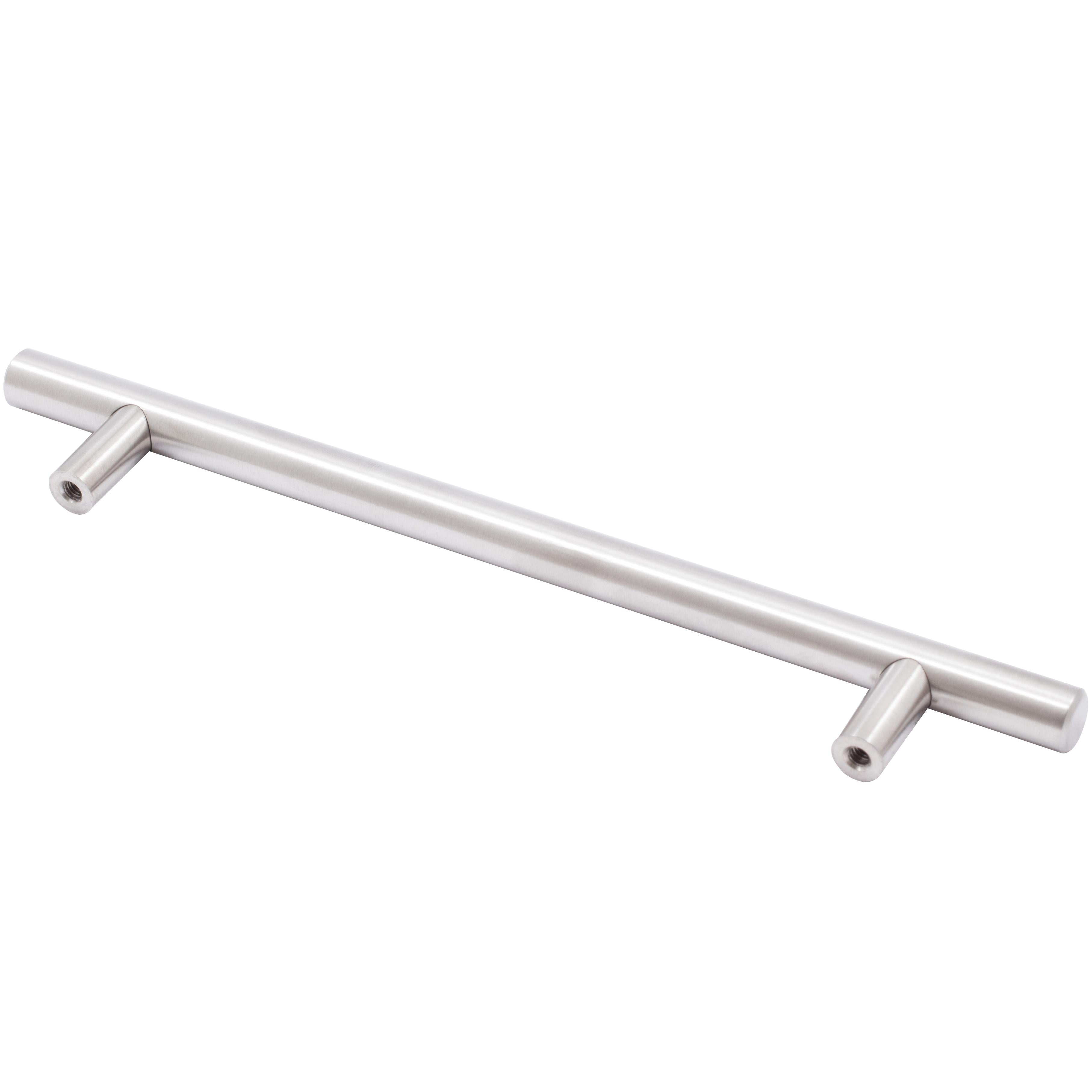 Stone Harbor Hardware Bar Cabinet Pull, 160 Millimeters, 220mm Overall Length, Satin Stainless Steel