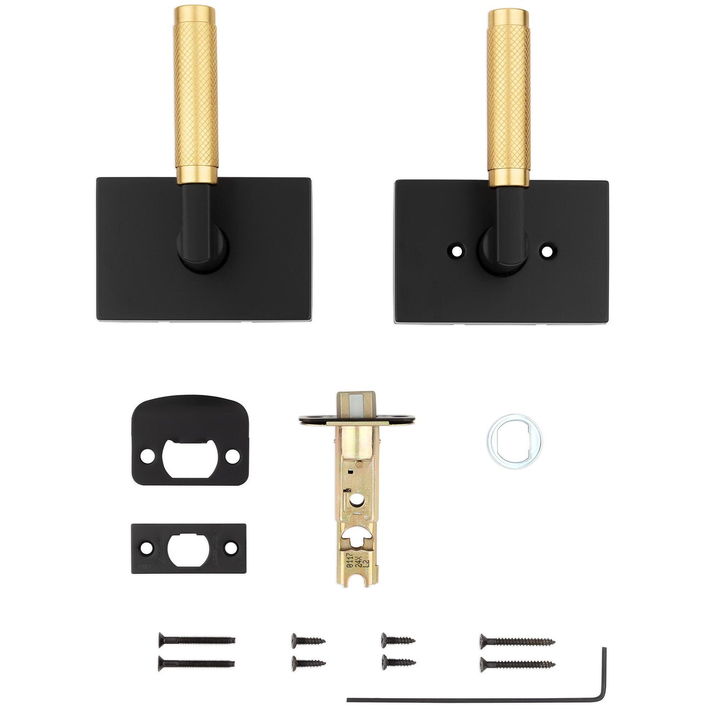 720PVL RCT 514/4 6AL RCS Prava Passage - Matte Black with Satin Brass