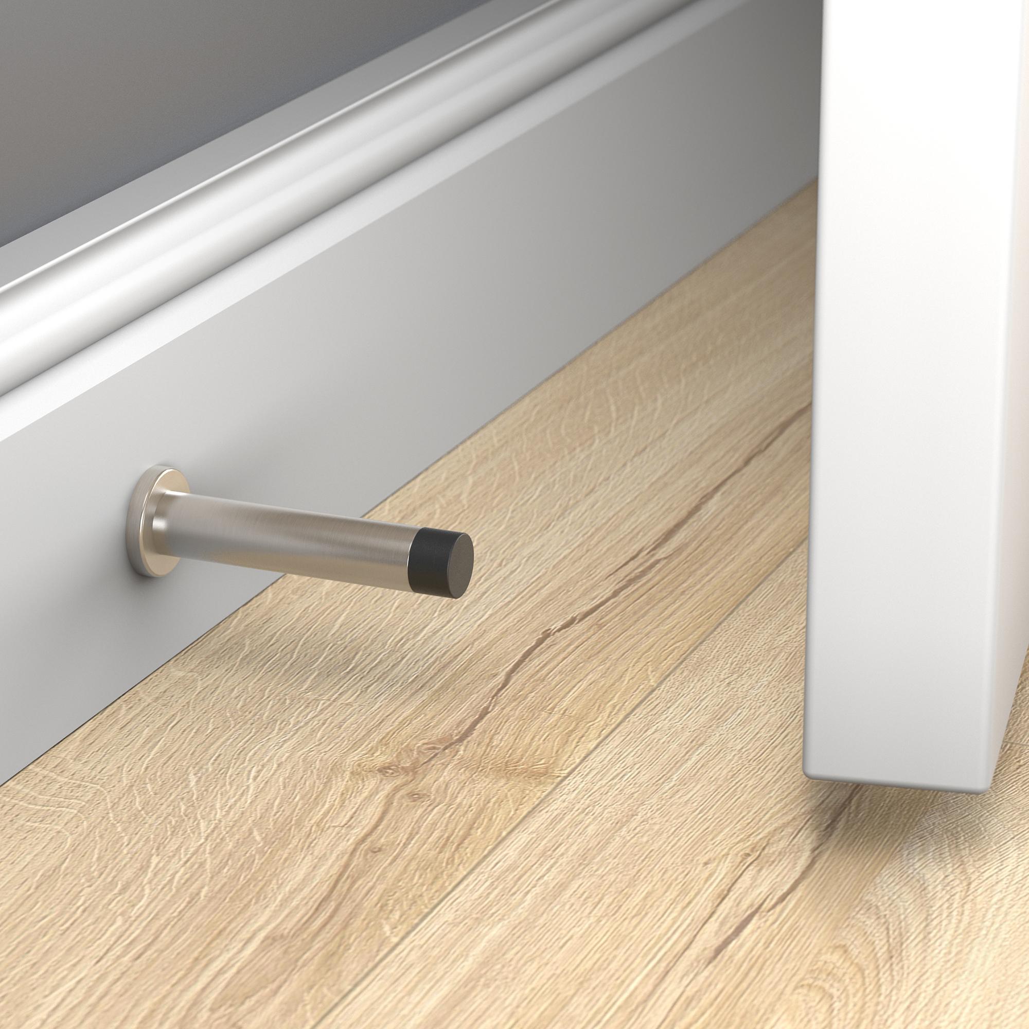 National Hardware - V250 Cooper Door Stop - Satin Nickel