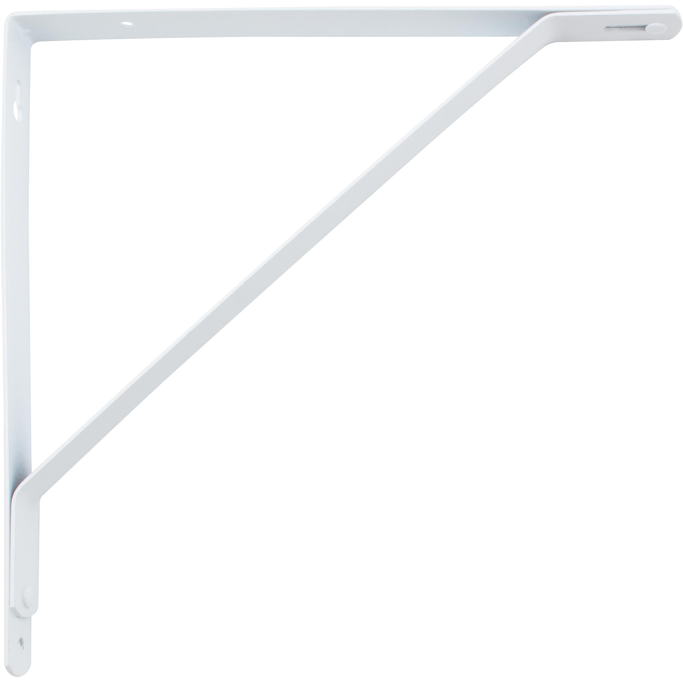 Stone Harbor Hardware Shelf Bracket, Powder Coated, 10-1/2 Inches, White
