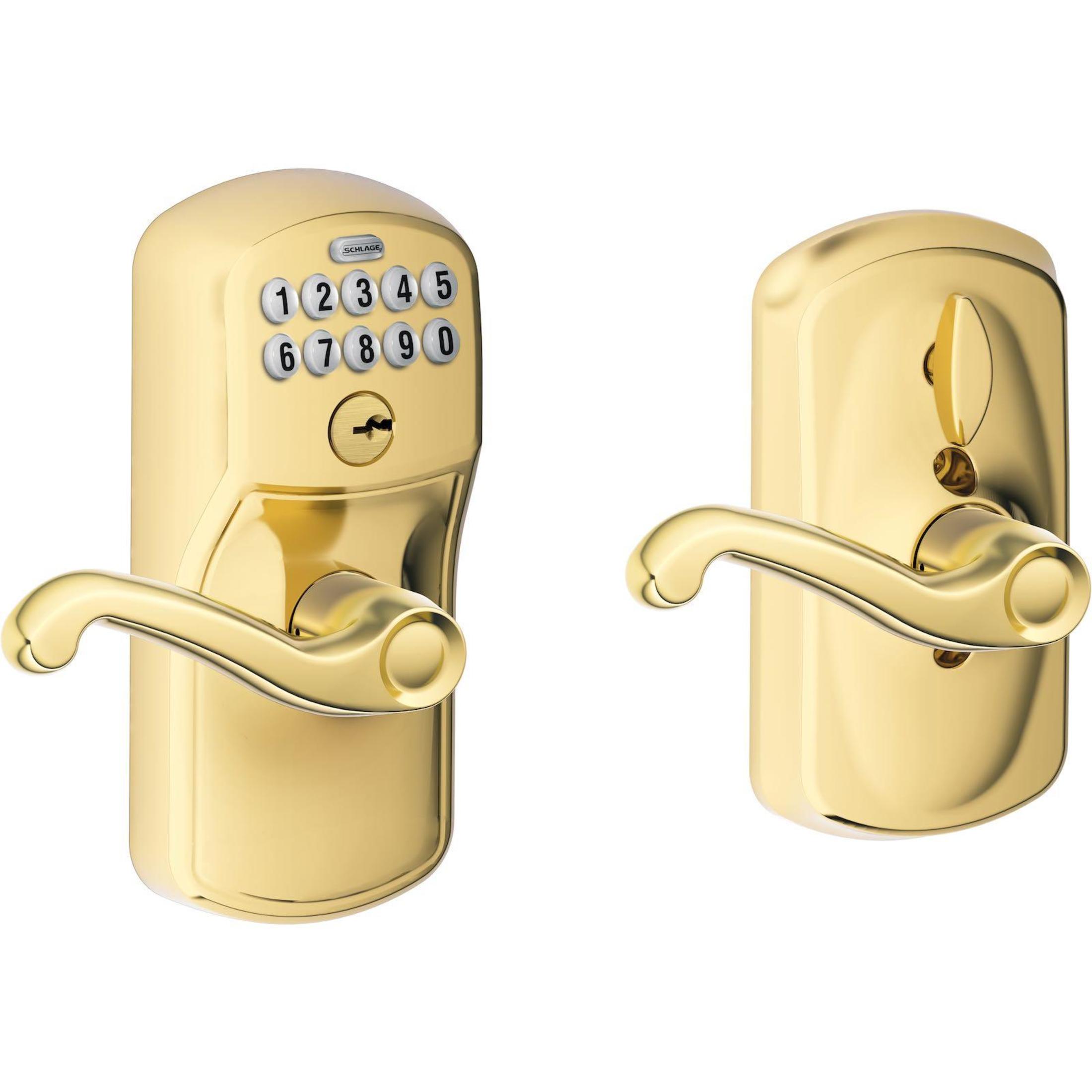 FE595PLY505FLA 16-086 10-027 Flair / Plymouth Lever - Polished Brass