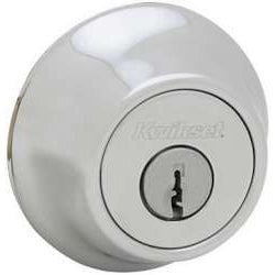 Kwikset Deadbolt Single Cylinder Satin Chrome New 96609-003