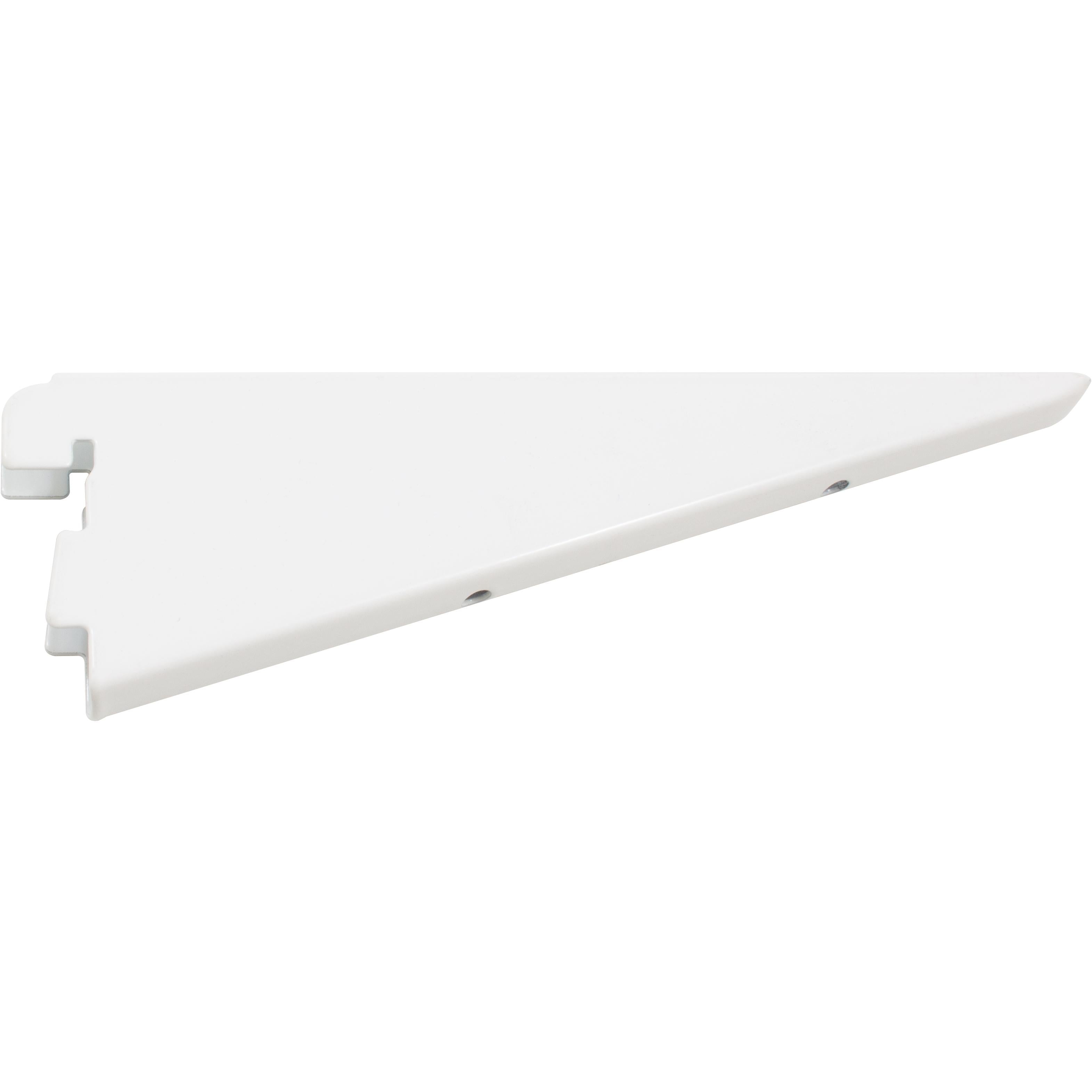 Stone Harbor Hardware Double Track Shelf Bracket for Wood Shelf, 7 Inches, White