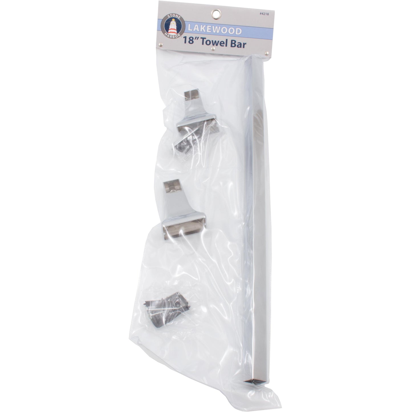 Stone Harbor Hardware Lakewood Towel Bar, 18 Inches, Polished Chrome