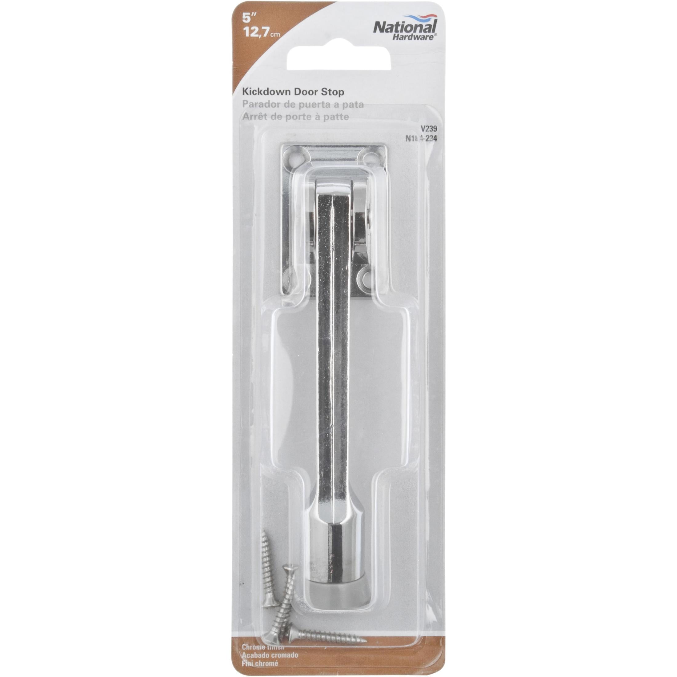 National Hardware - N184-234 V239 5" Kickdown Door Stop in Chrome