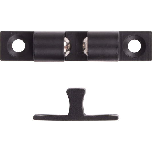 Stone Harbor Hardware Friction Catch, 1-1/8 Inches, Matte Black