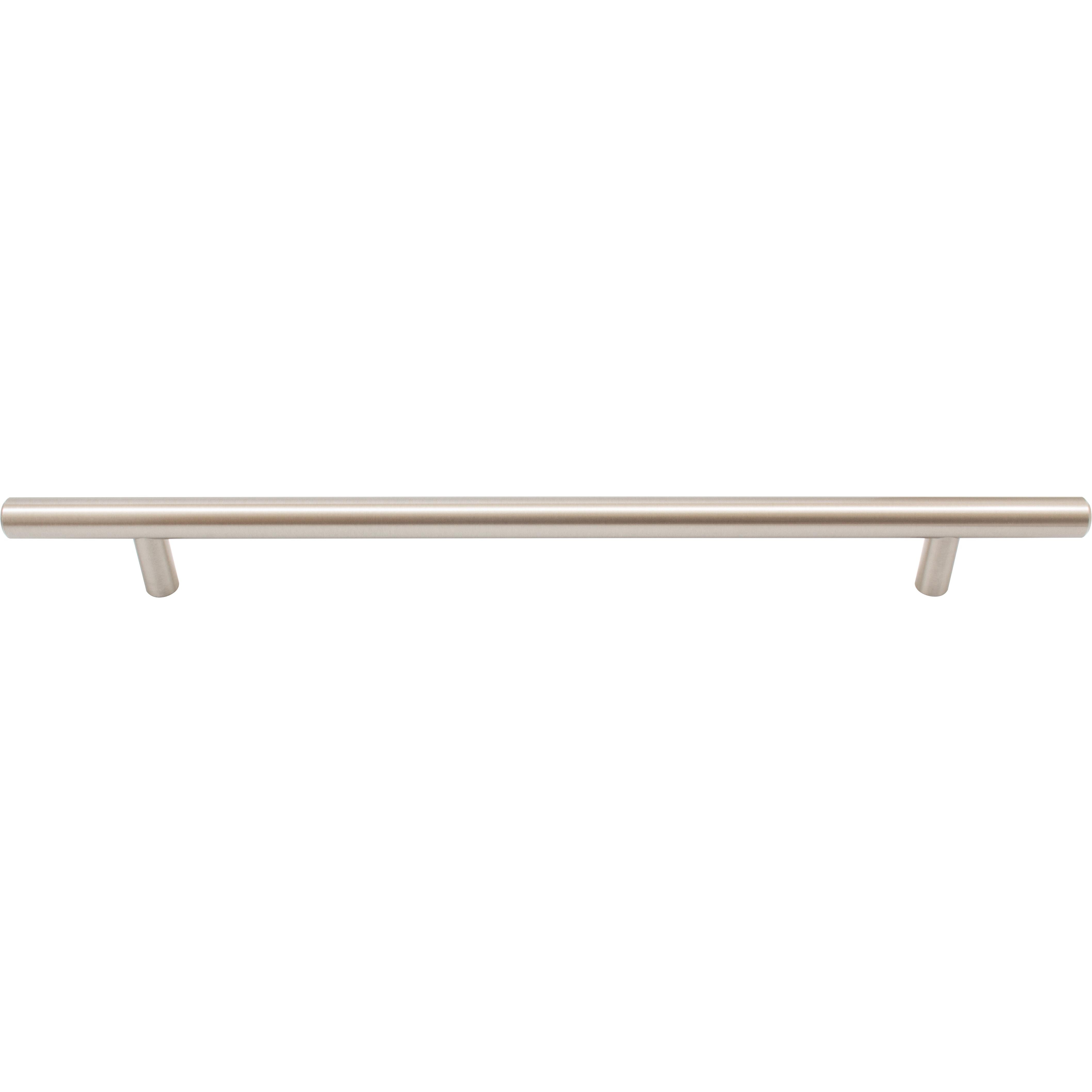 Stone Harbor Hardware Bar Cabinet Pull, 224 Millimeters, 304mm Overall Length, Satin Nickel