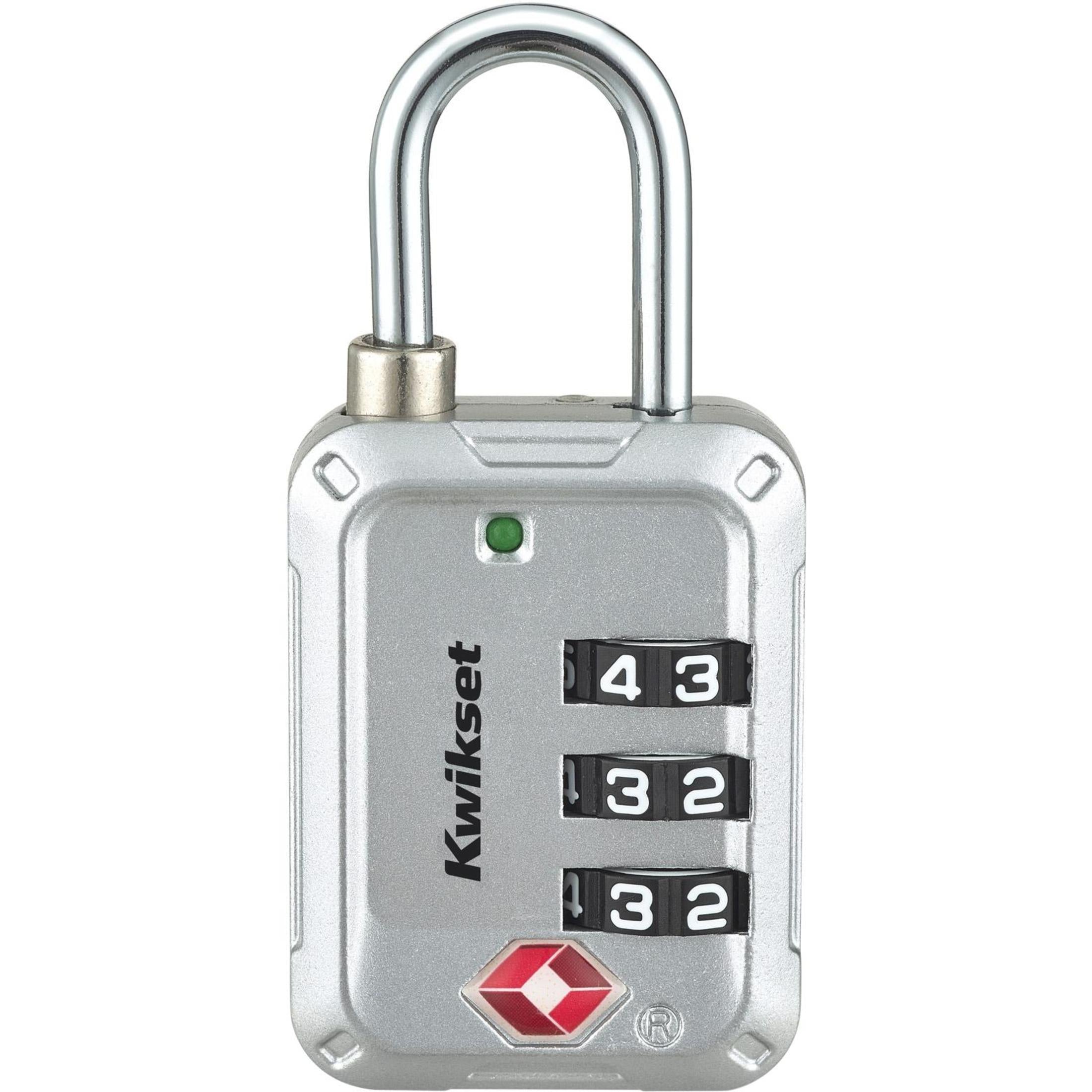 Kwikset 1-3/16" TSA Combination Padlock, Silver
