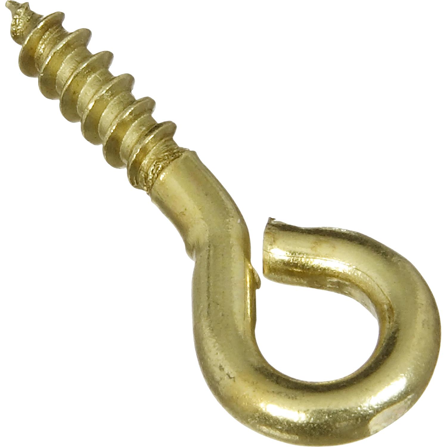 V2011 #212 x 15/16" Screw Eye 7/pk - Polished Brass