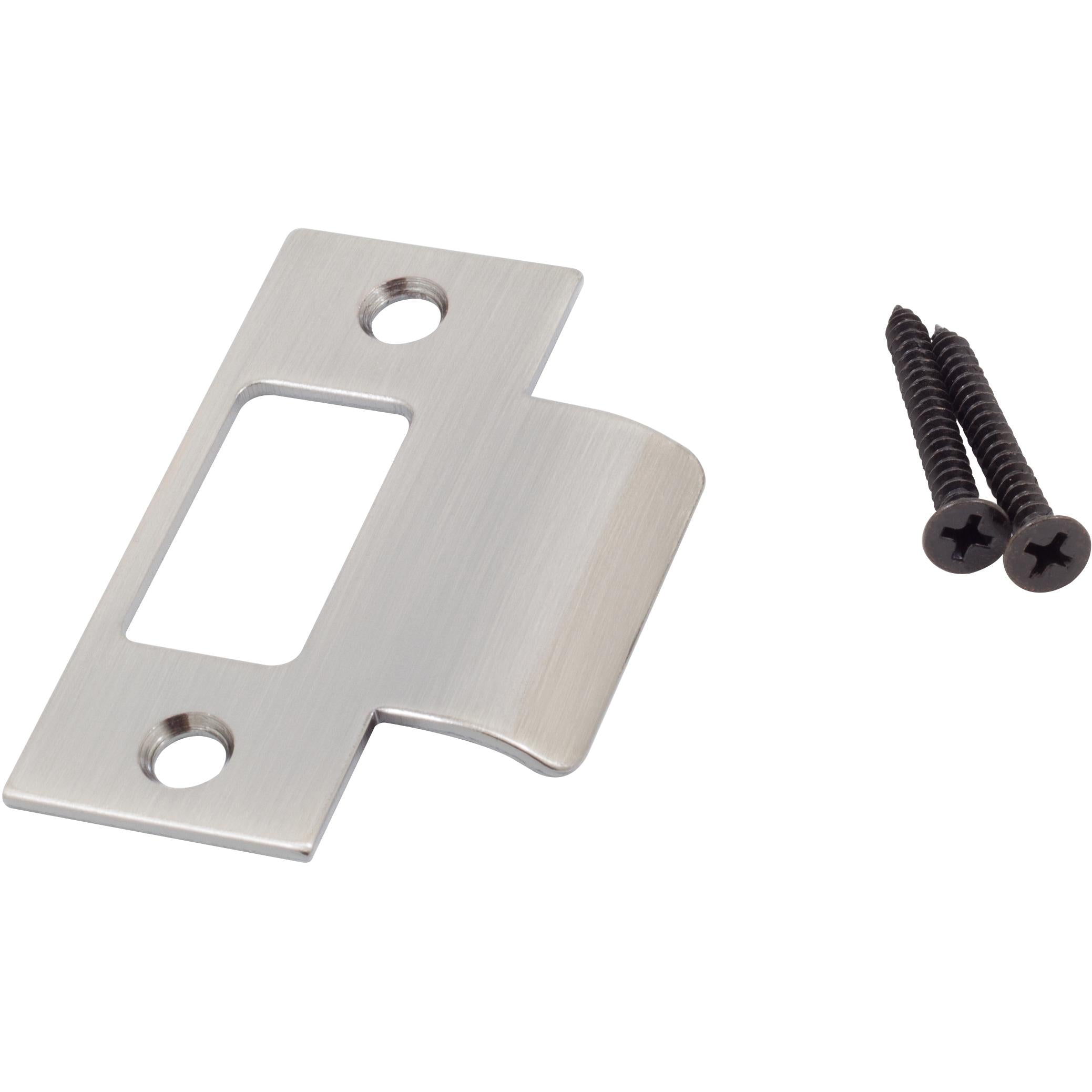 Square Corner T-Strike Plate, 2-3/4 Inches, 2-1/8" Center-to-Center