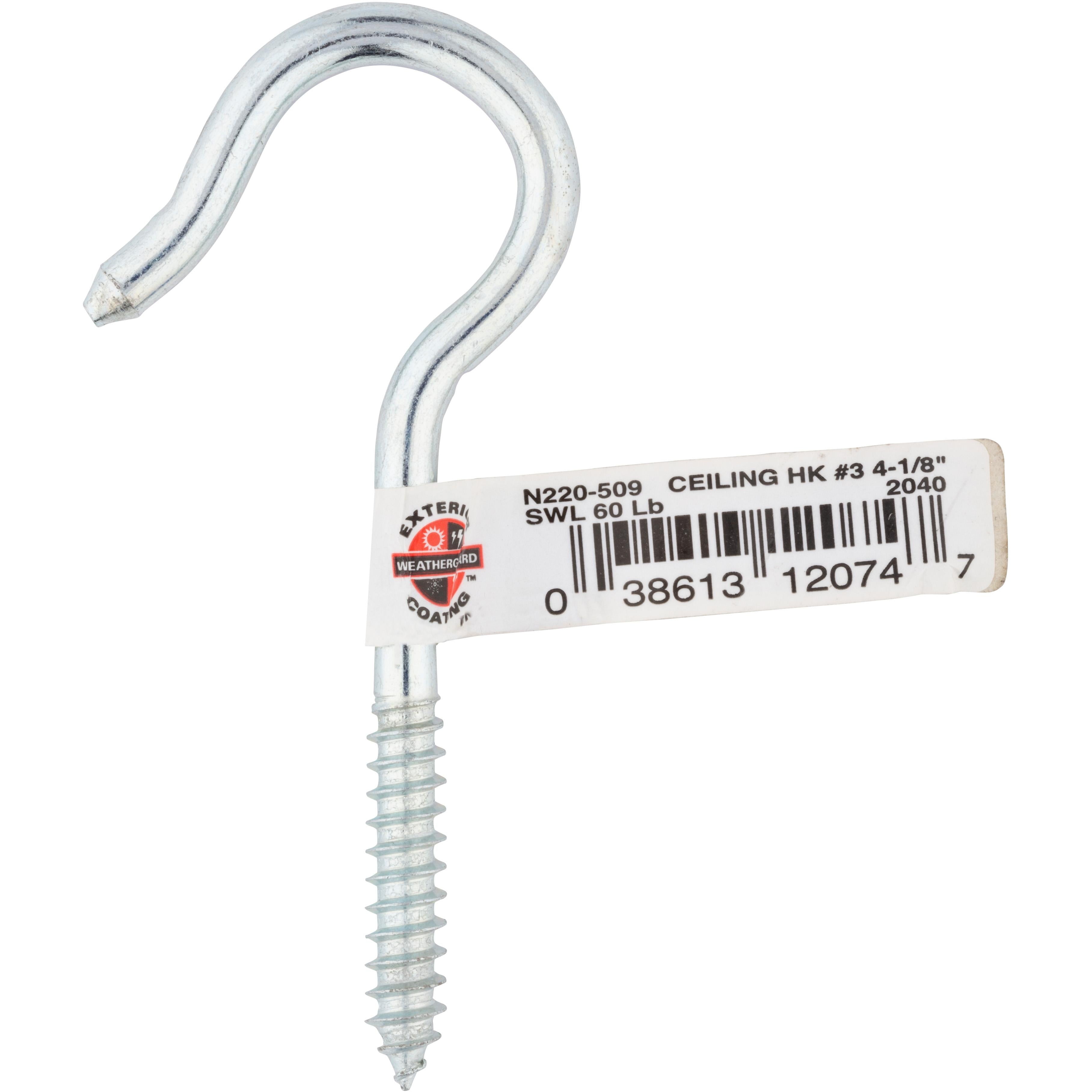 2040BC 4-1/8" #3 Ceiling Hook - Zinc Plated