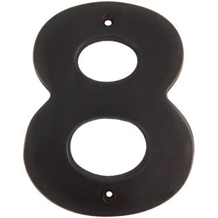 Stone Harbor Hardware Contemporary House Number, #8, 5 Inches, Vintage Bronze