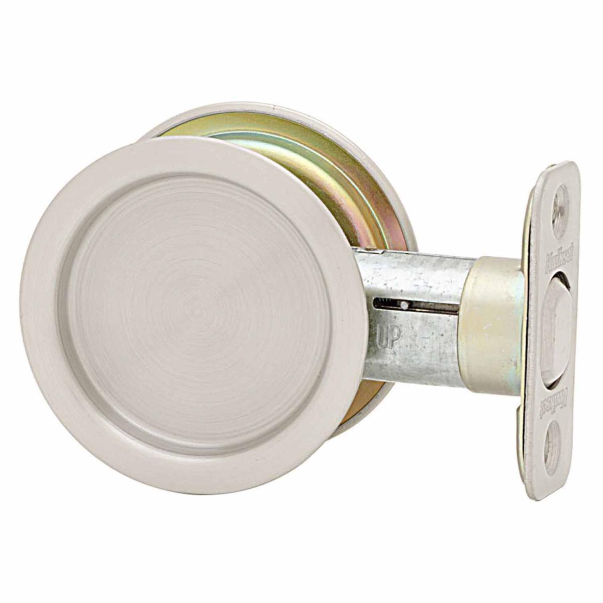Round Passage/Hall & Closet Pocket Door Lock - 334 Series with Round Corner Latch