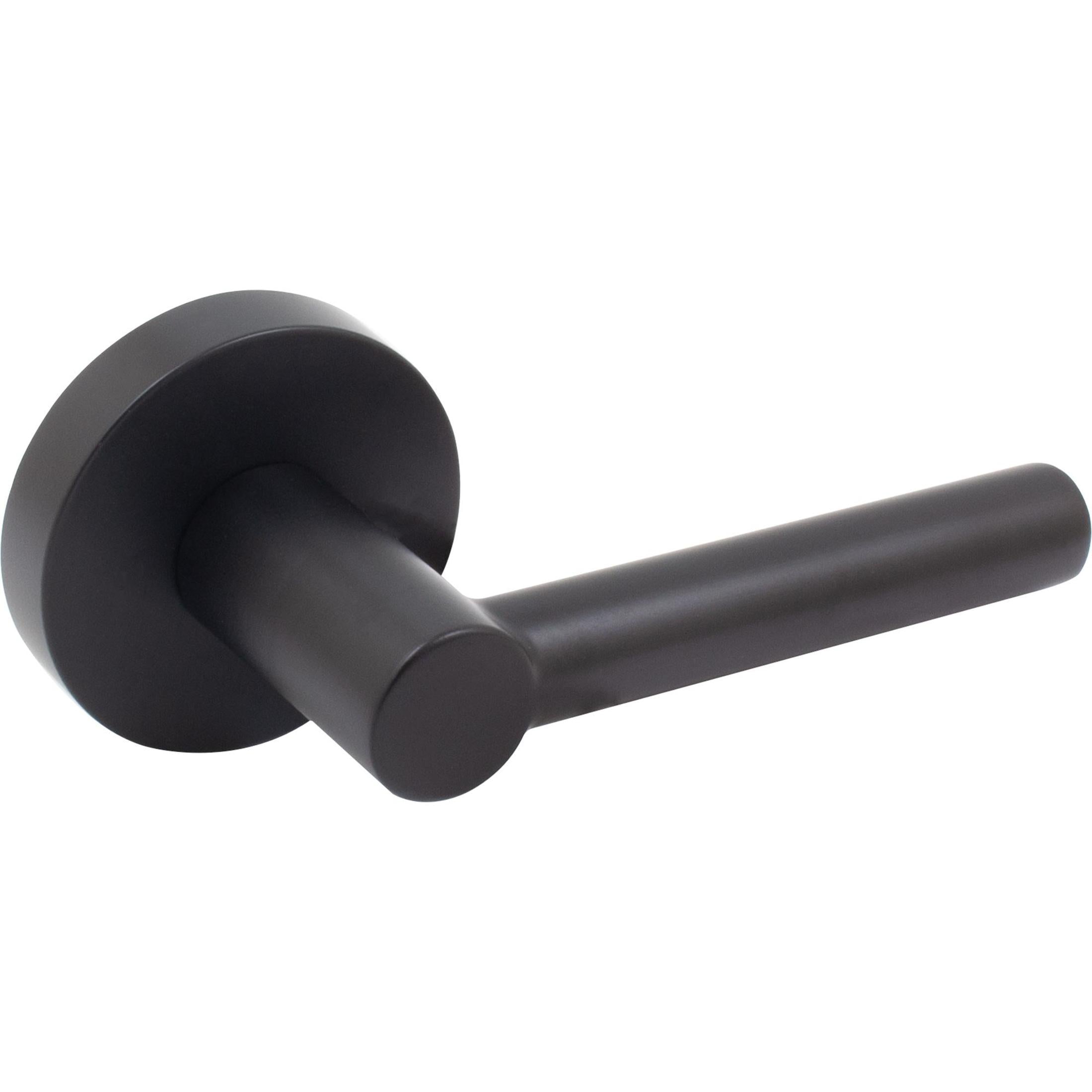 Zurich Door Lever with Round Rosette, Passage (Hall/Closet) Function