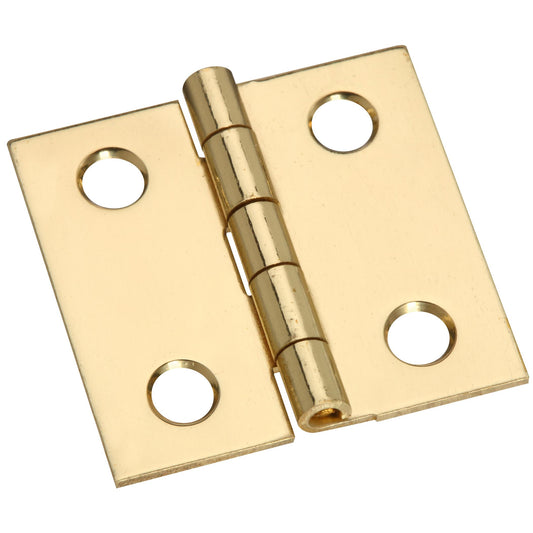 National Hardware - V1802 1" x 1" Hinge 4/pk - Polished Brass