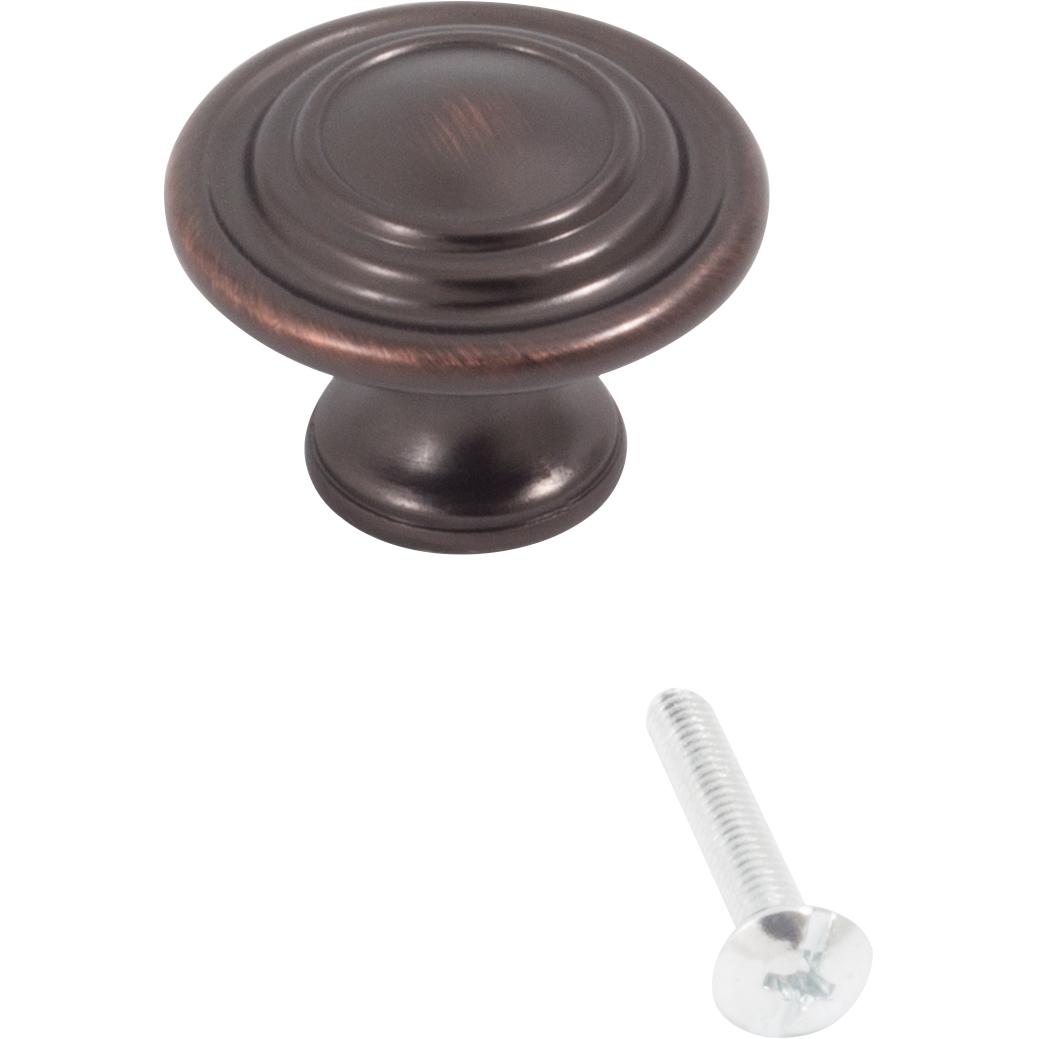 Stone Harbor Hardware Charlotte Cabinet Knob, 1-3/8 Inches, Vintage Bronze