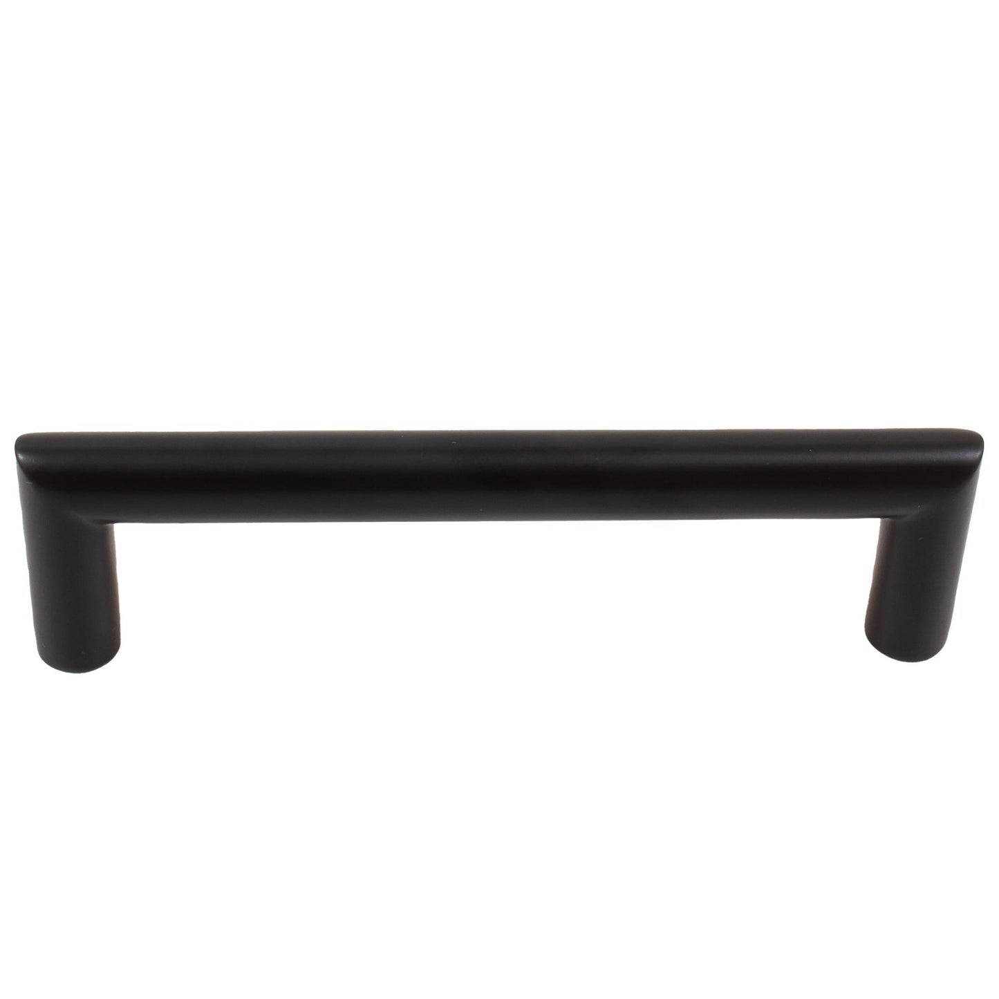 Stone Harbor Hardware Contemporary Round Cabinet Pull, 96 Millimeters, Stainless Steel Base Material, Matte Black
