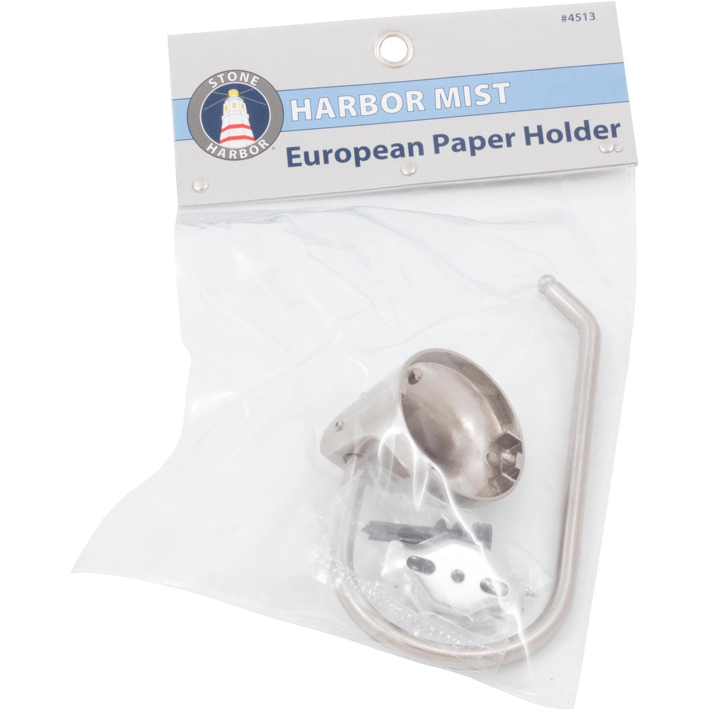 Stone Harbor Hardware Harbor Mist European Paper Holder, Satin Nickel