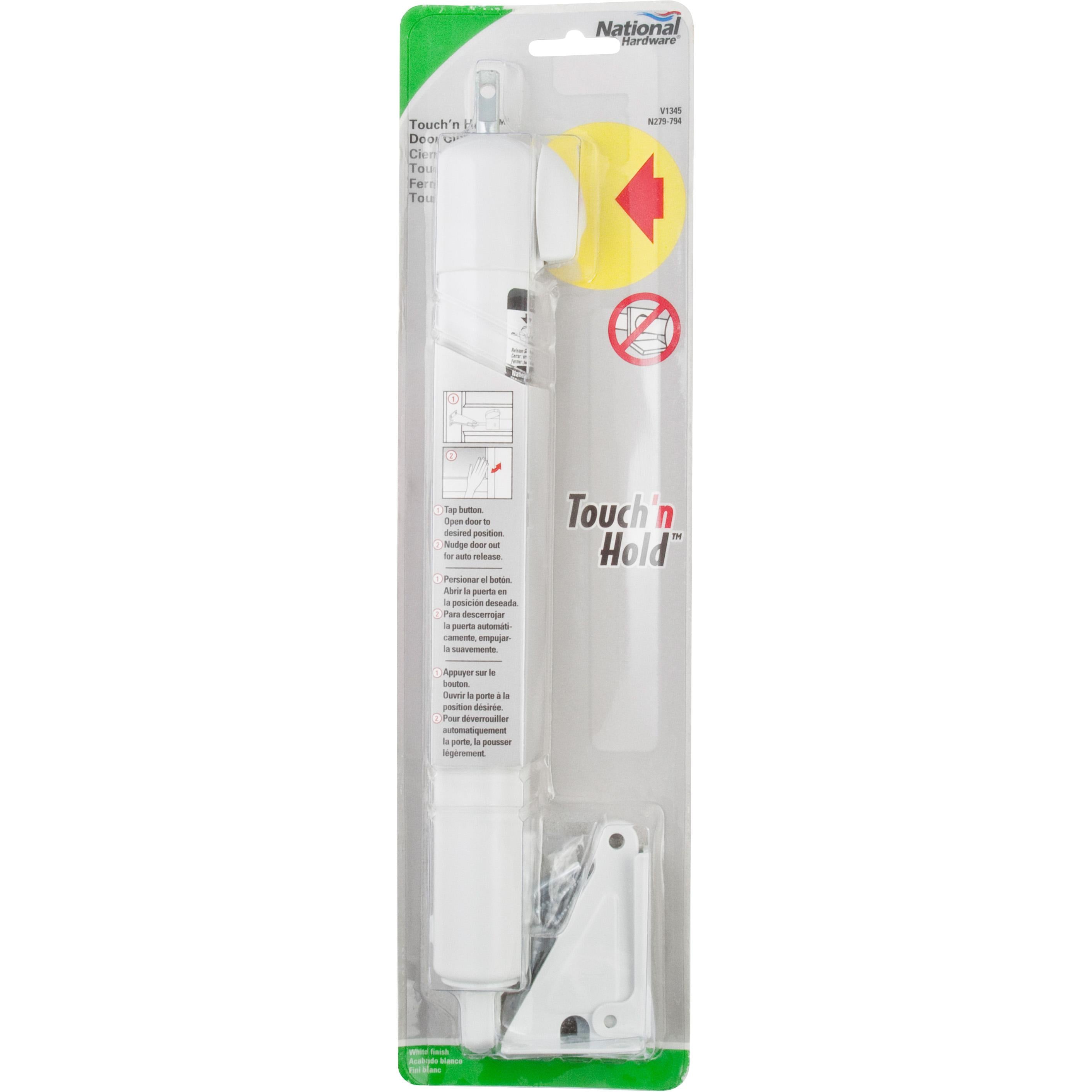 V1345 Touch 'n Hold Door Closer - White