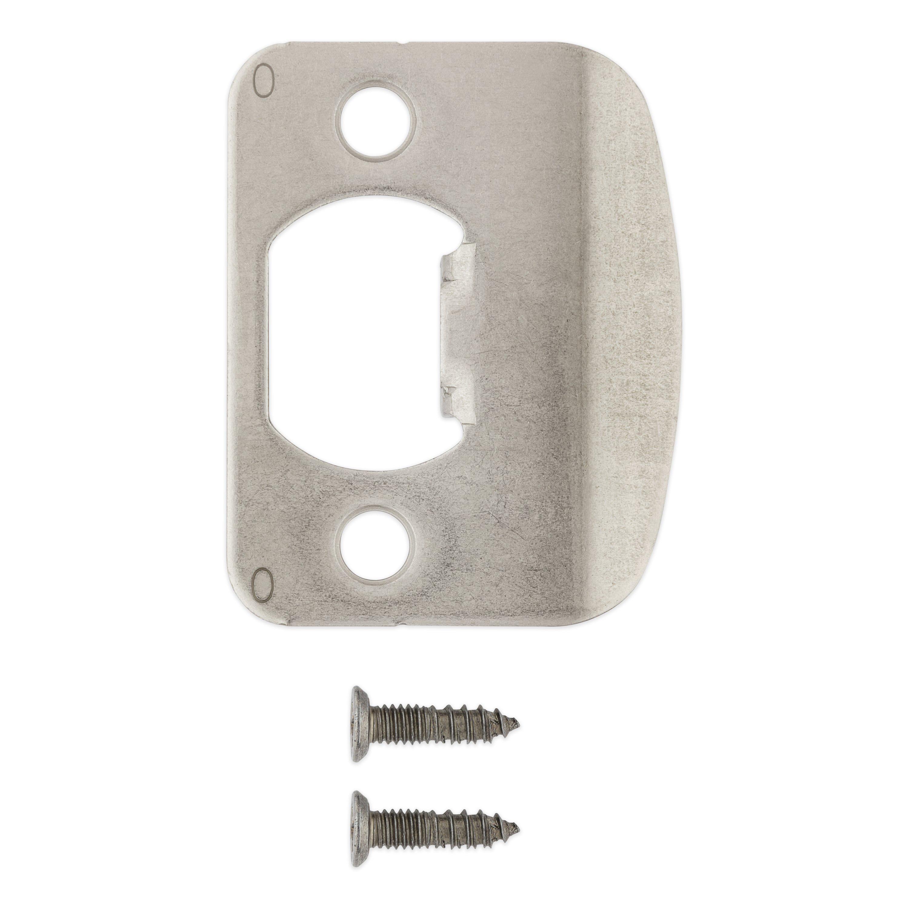 83031-005 UL Round Corner Strike - Satin Nickel