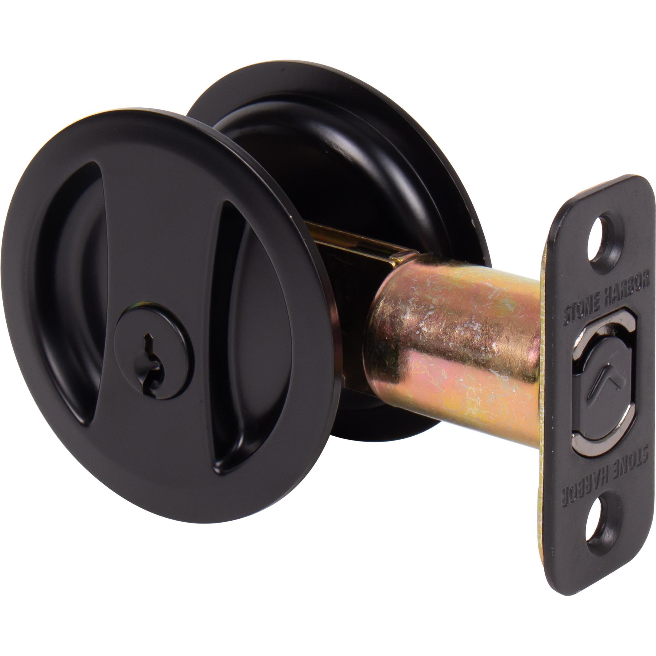 Round Pocket Door Lock Entry