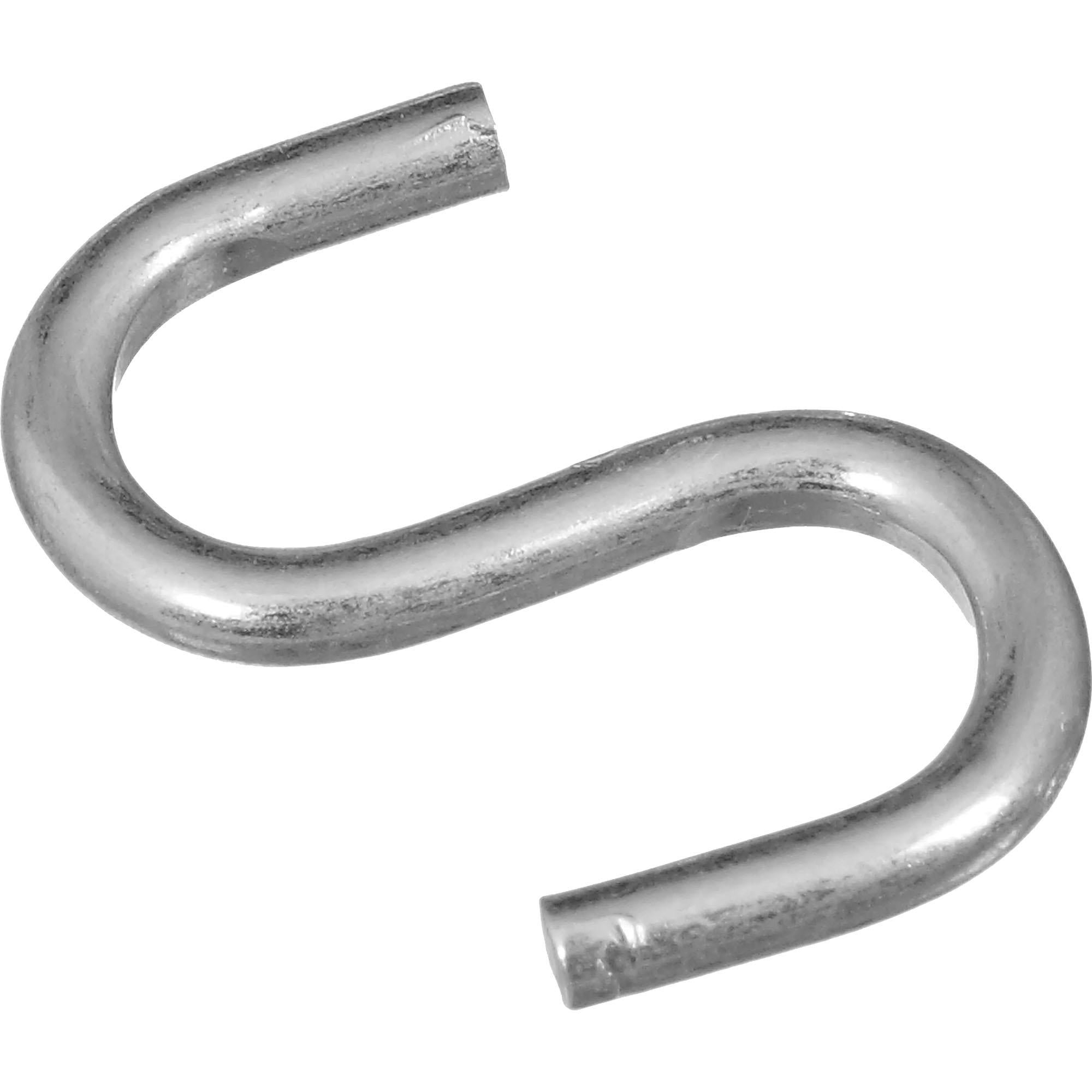 2076 1" Open S Hook 1/pk - Zinc Plated