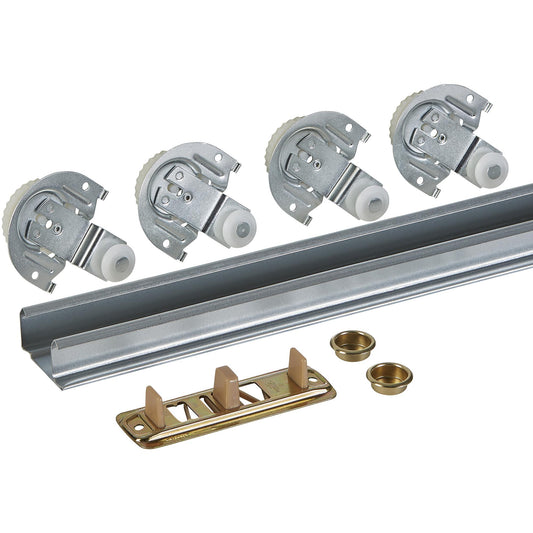 National Hardware - V770 60" By-Pass Door Hardware Set with Dial Action Hanger