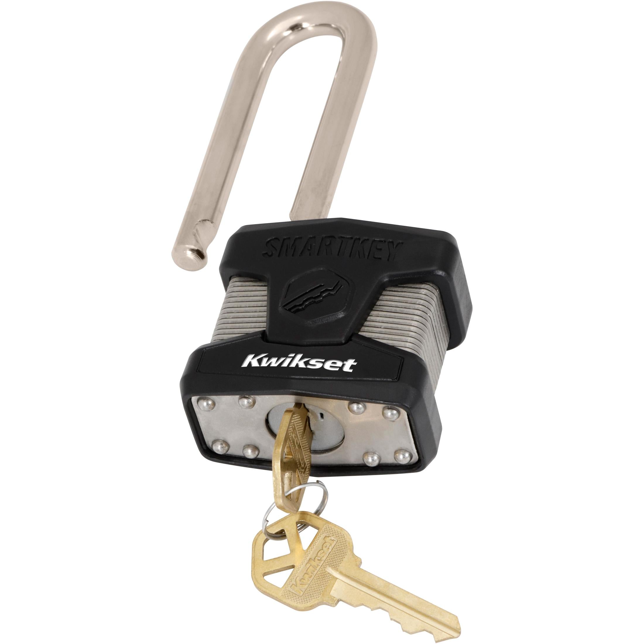 Kwikset 2" Padlock SMT with 2-1/2" Shackle, Stainless Steel