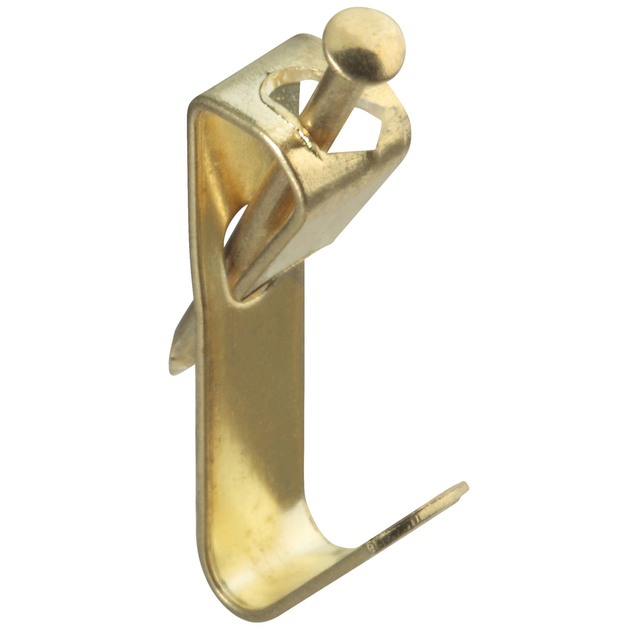 National Hardware - N260-026 V2530-20 Picture Hangers with 20 lb. Weight Capacity - Brass, 10 pack