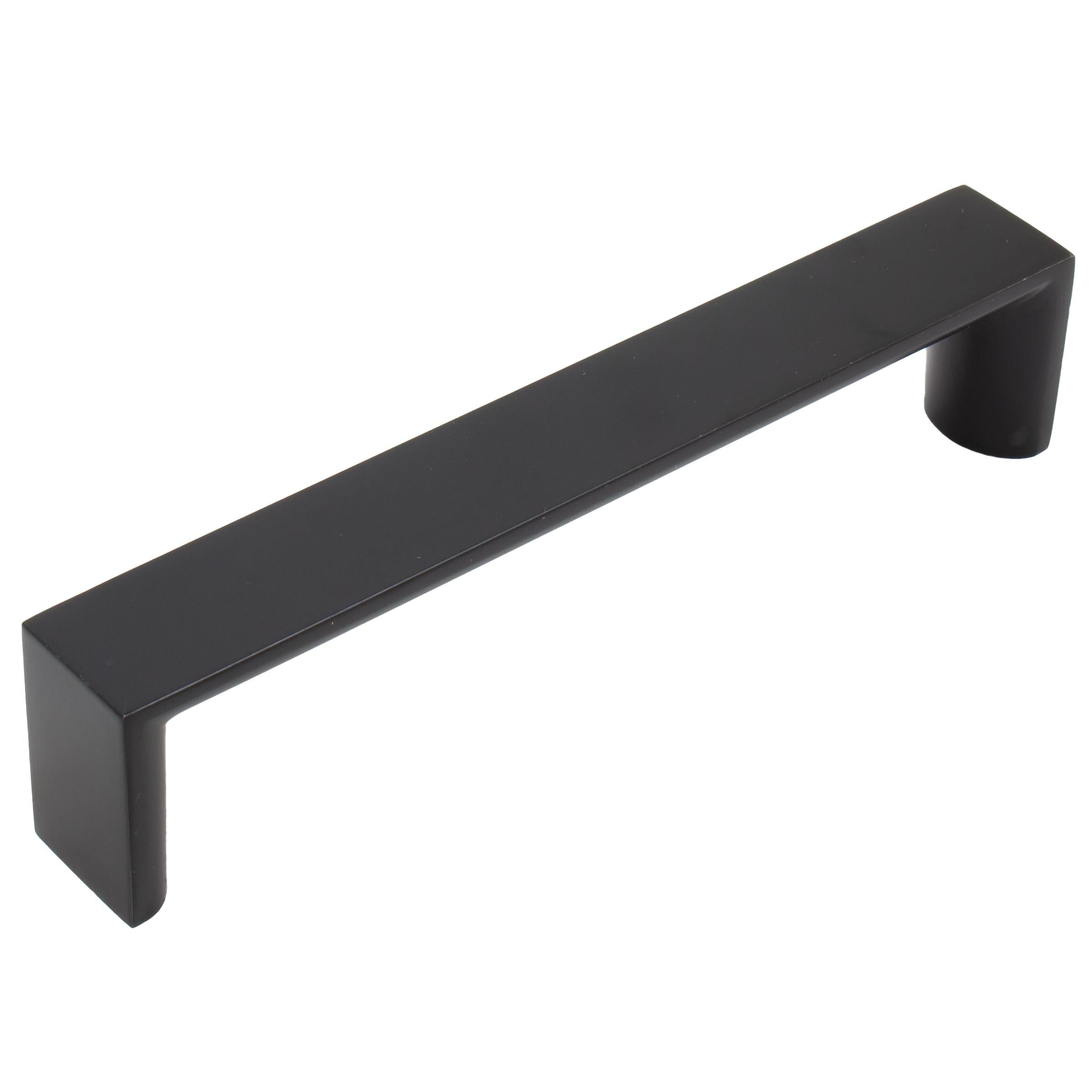 Stone Harbor Hardware Plateau Cabinet Pull, 128 Millimeters, Matte Black