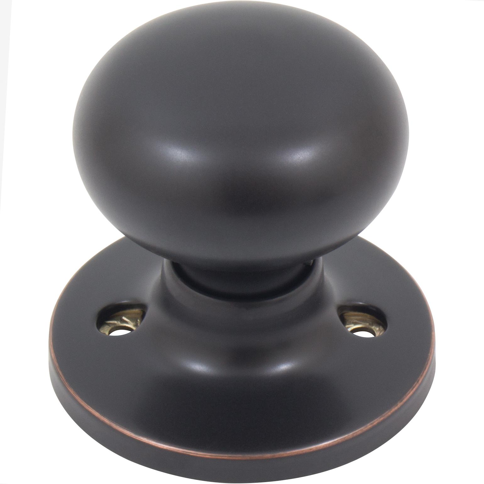 Stone Harbor Hardware Highland Door Knob, Dummy (Non-Turning) Latch, Vintage Bronze