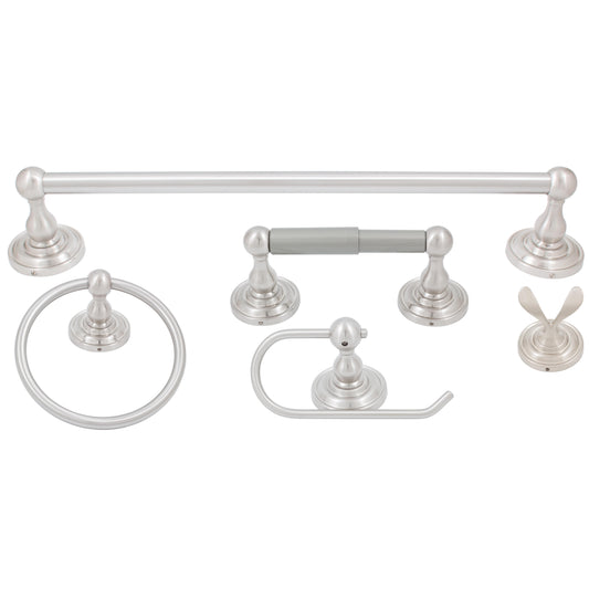 Charlotte 4-Piece Set - Satin Nickel