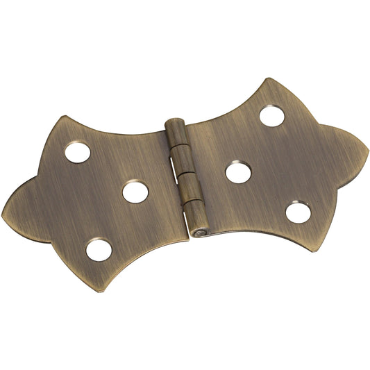 V1814 1-11/16" x 3-1/16" Hinge 2/pk - Antique Brass