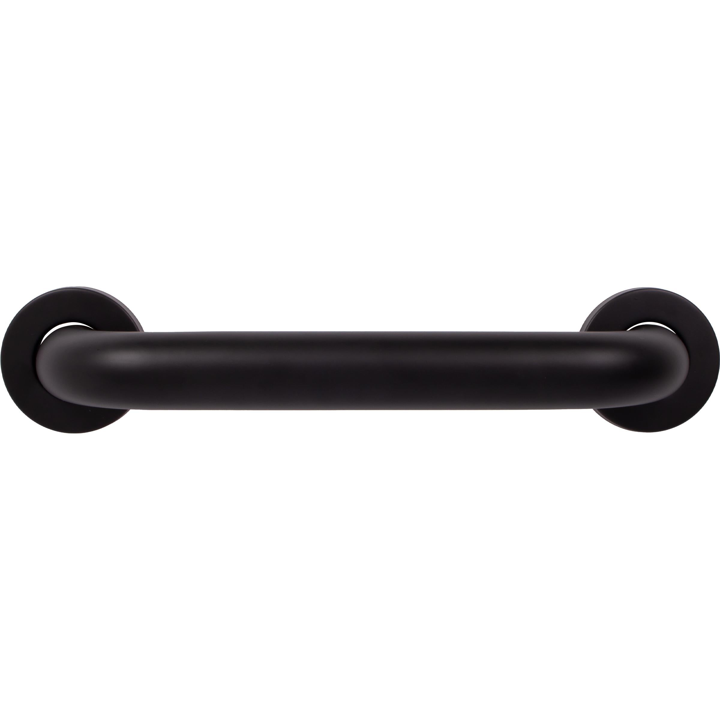 Stone Harbor Hardware Grab Bar, 12 Inches, 1-1/2" Diameter, 1-1/2" Wall Clearance, Concealed Screws, Matte Black