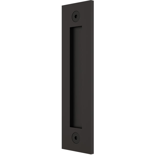 Stone Harbor Hardware Sliding Door Flat Pull with Square Opening, 8-1/2 Inches, Matte Black