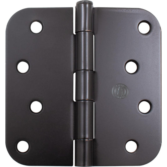 Stone Harbor Hardware Standard Hinge, 4 Inches, 5/8" Radius Corner, Bulk Pack (100 Each), Oil-Rubbed Bronze