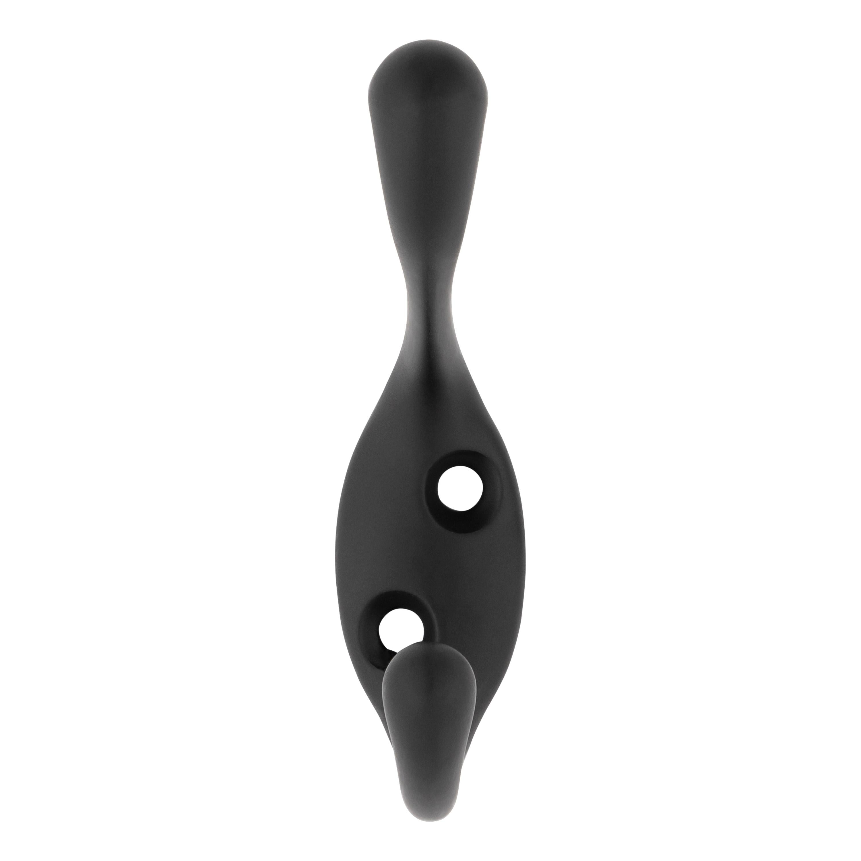 V166 Heavy-Duty Coat Hook - Matte Black