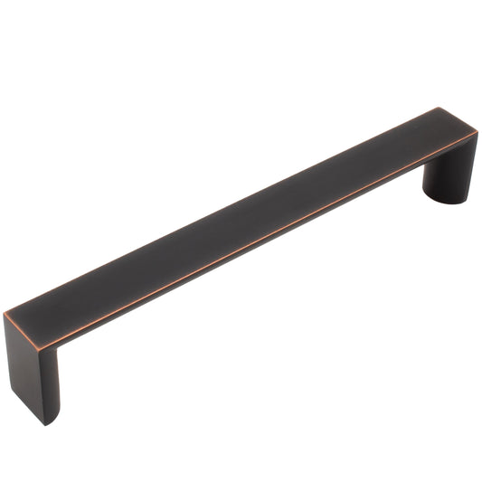 Stone Harbor Hardware Plateau Cabinet Pull, 160 Millimeters, Vintage Bronze