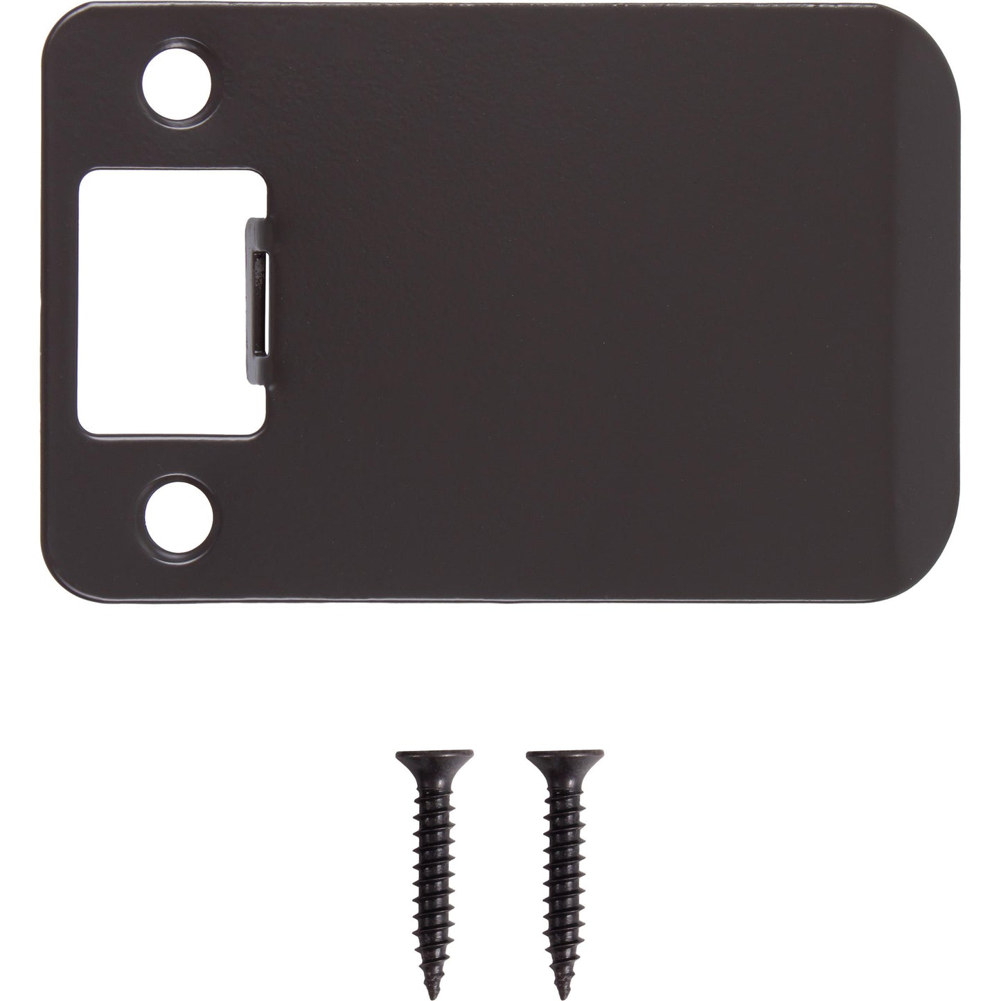 Stone Harbor Hardware Round Corner Extended Lip Strike Plate, 2-1/4" x 3", (3-1/2" Overall Length), Oil-Rubbed Bronze