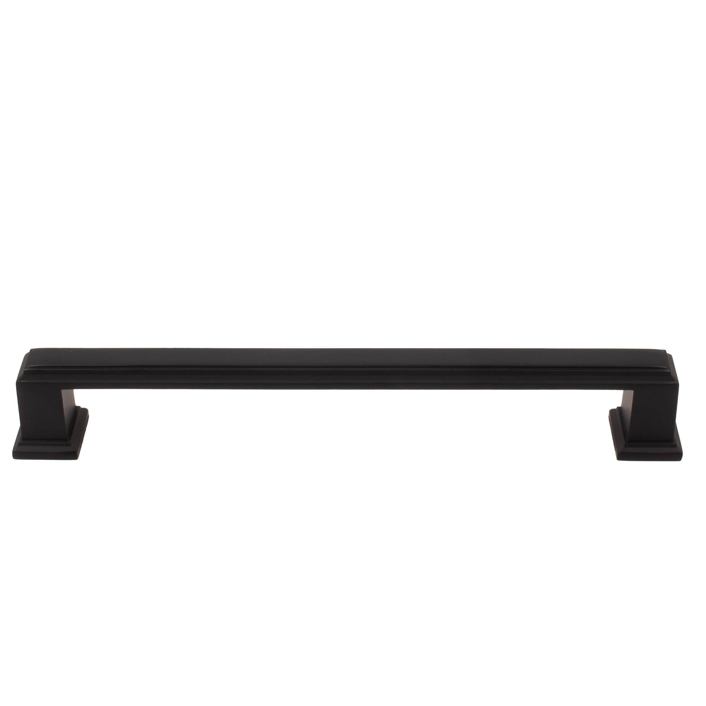 Stone Harbor Hardware Metropolis Cabinet Pull, 160 Millimeters, Matte Black