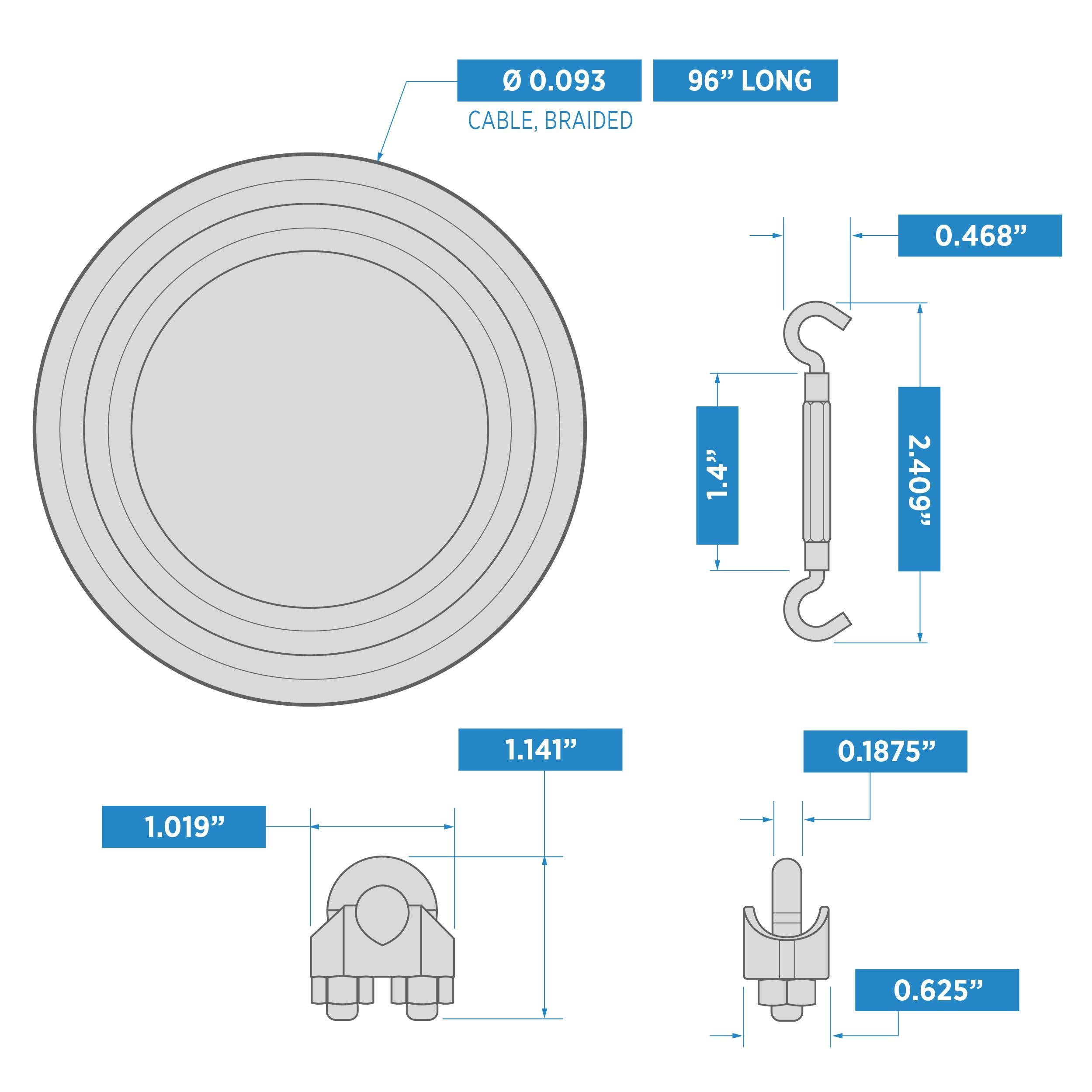 National Hardware - V852 Anti-Sag Kit - Black