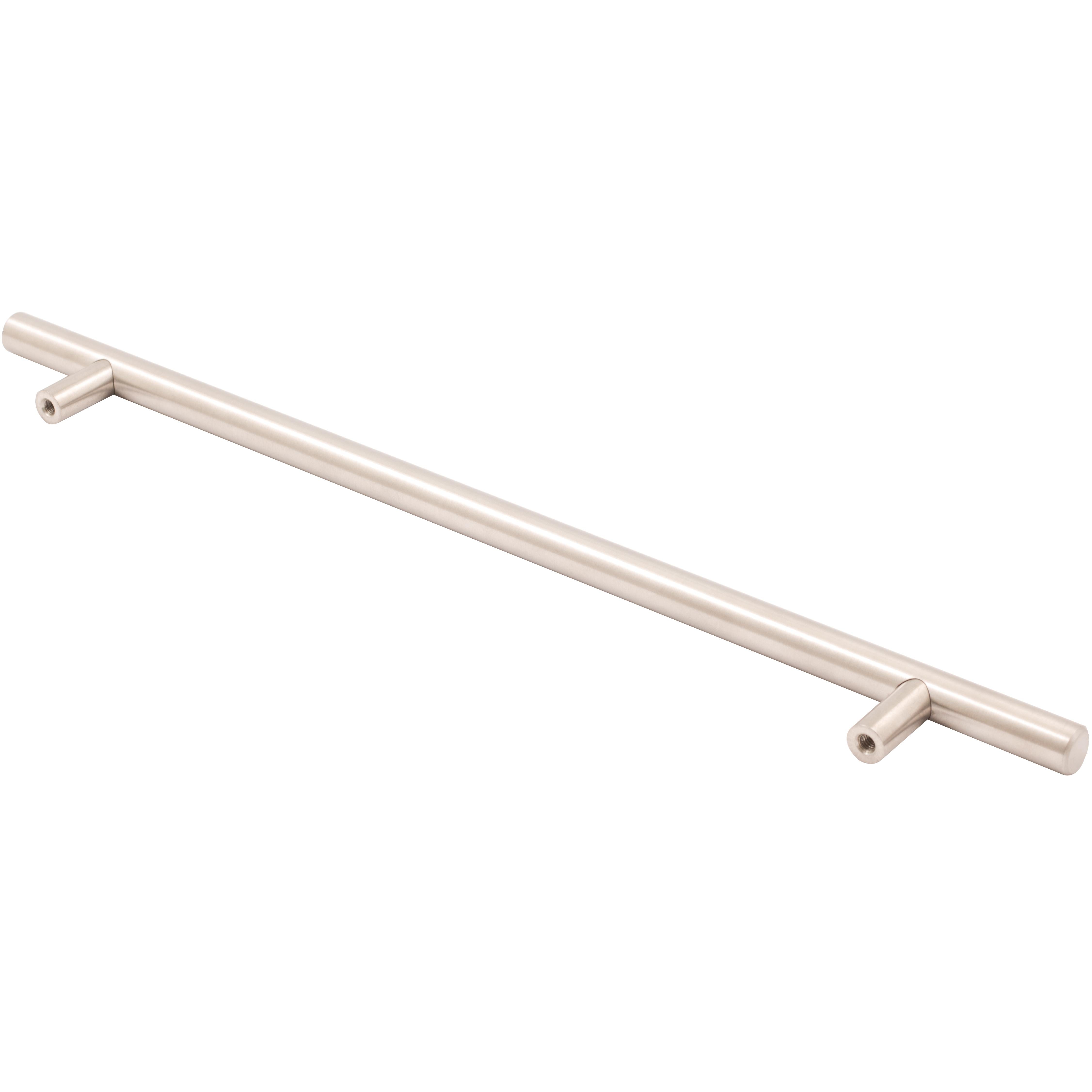 Stone Harbor Hardware Bar Cabinet Pull, 256 Millimeters, 336mm Overall Length, Satin Stainless Steel