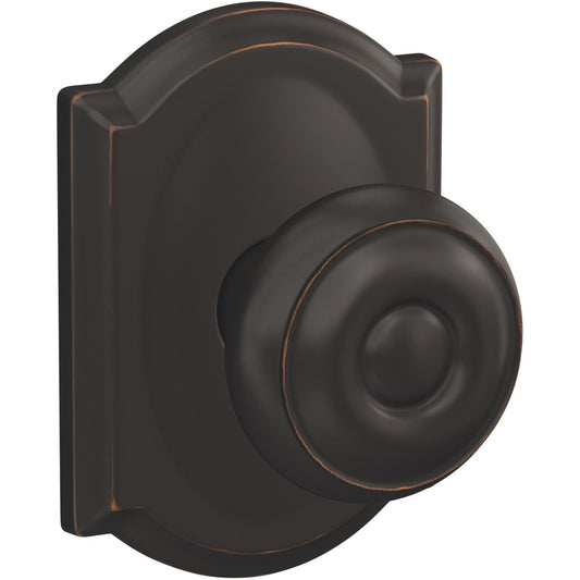 FC21GEO716CAM 16-600 10-027 Georgian / Camelot Passage / Privacy Combo - Aged Bronze