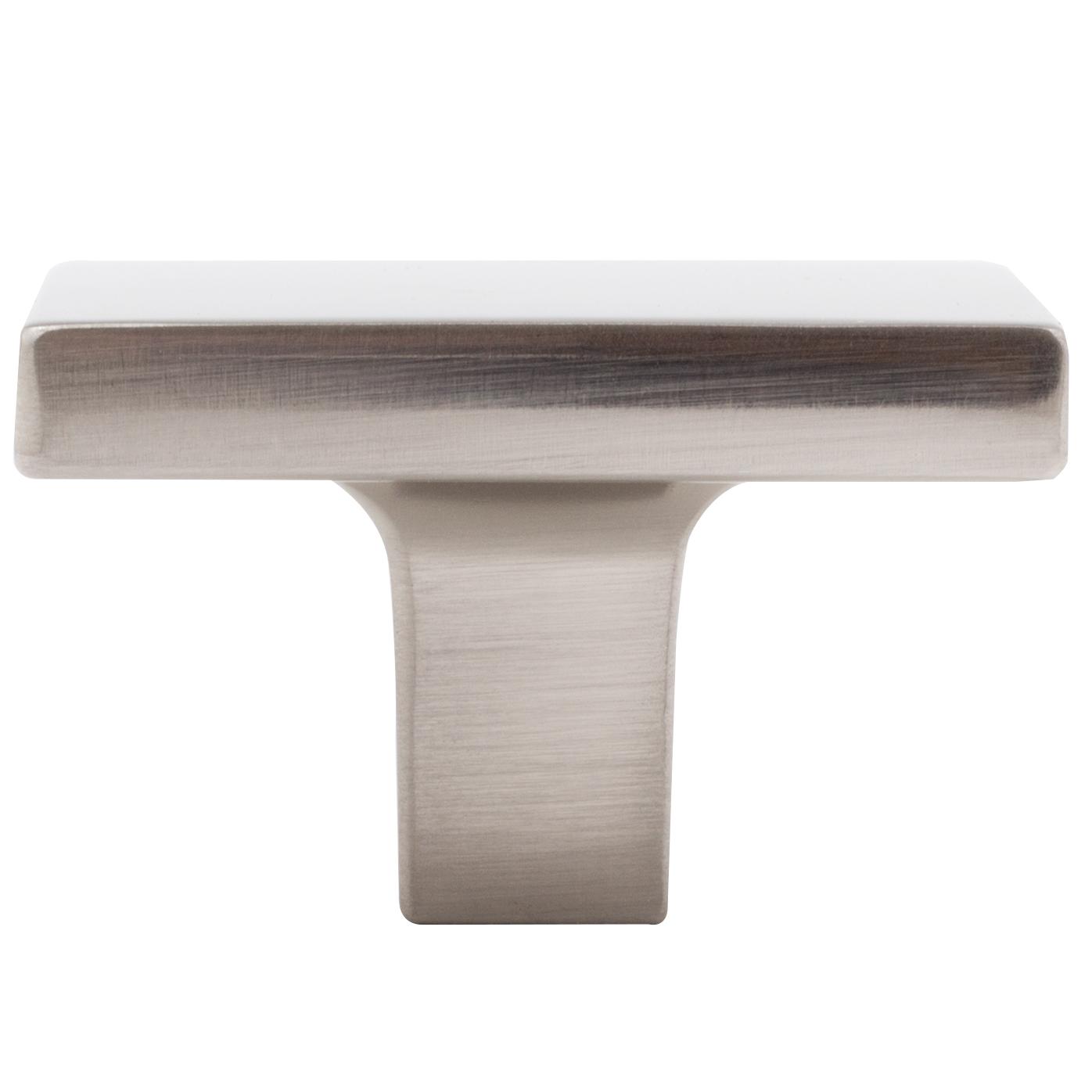 Stone Harbor Hardware Contemporary Square Cabinet Knob, 1-1/2 Inches, Zinc Base Material, Satin Nickel