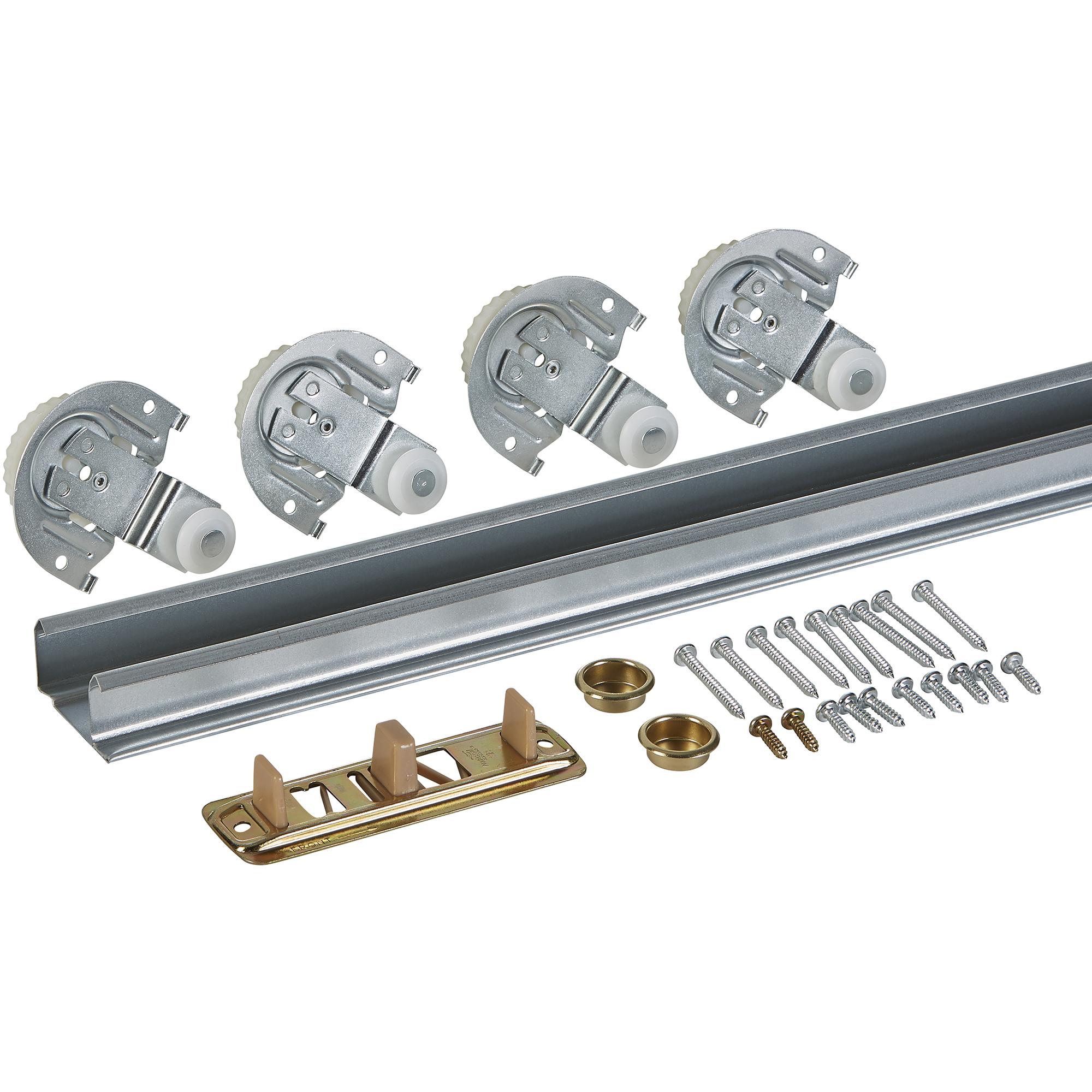 National Hardware - V770 60" By-Pass Door Hardware Set with Dial Action Hanger