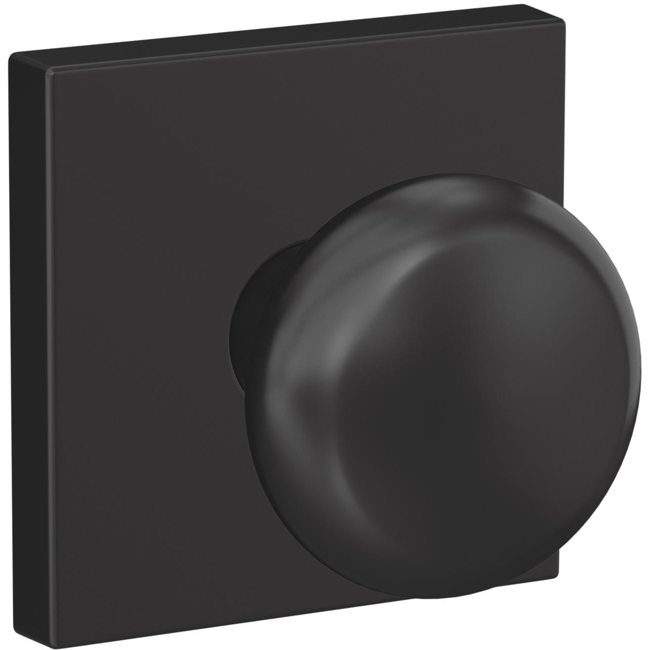 FC21PLY622COL 16-600 10-027 Plymouth / Collins Passage / Privacy Combo - Matte Black