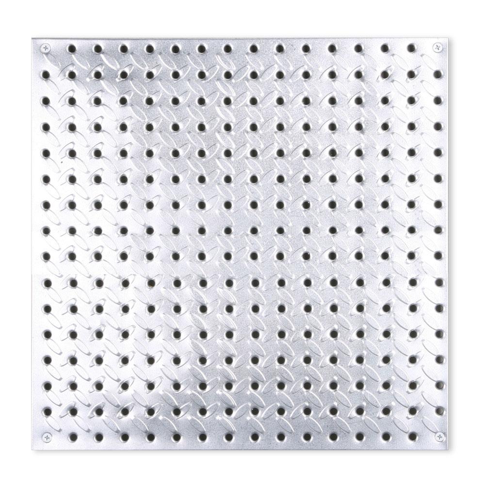 0204-1616 16" x 16" Steel Pegboard Heavyweight - Platinum