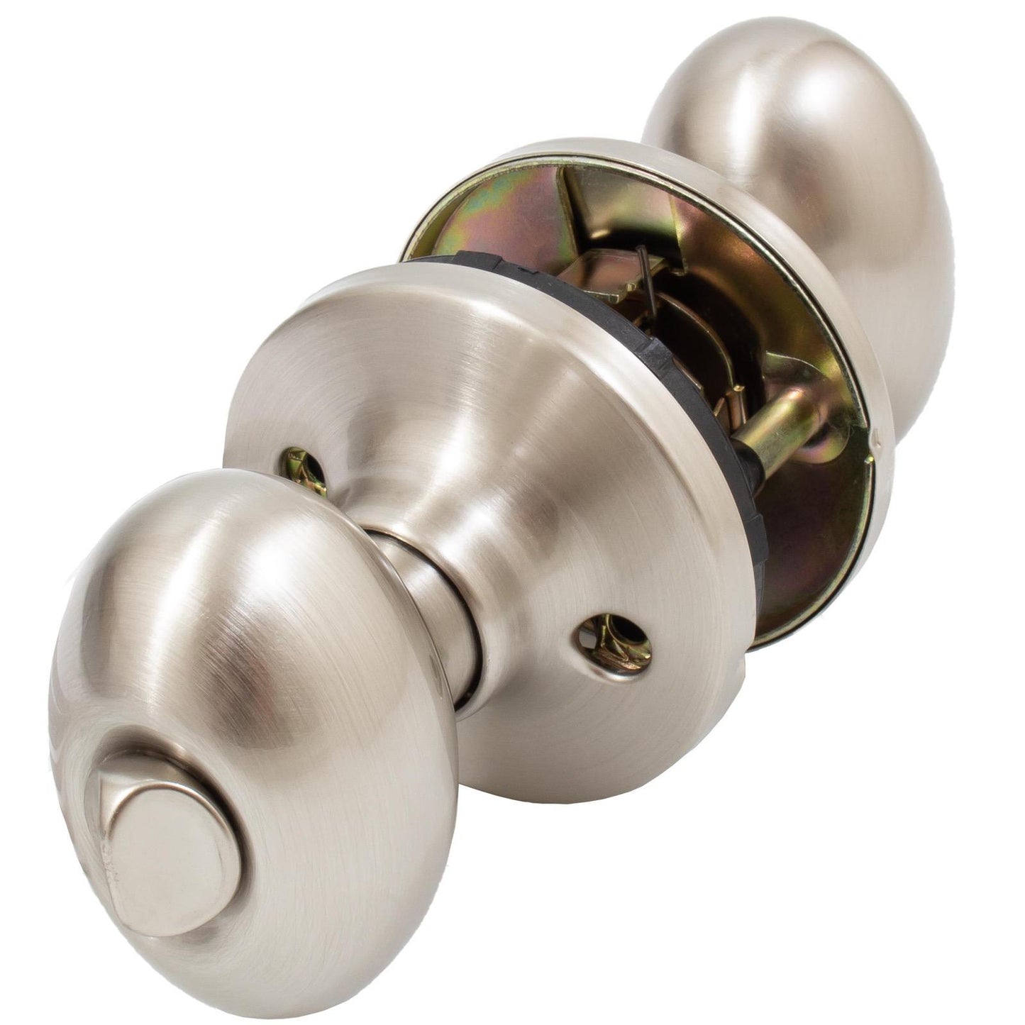 Stone Harbor Hardware Springhill Door Knob, Entry Latch, KW Keyway, Satin Nickel