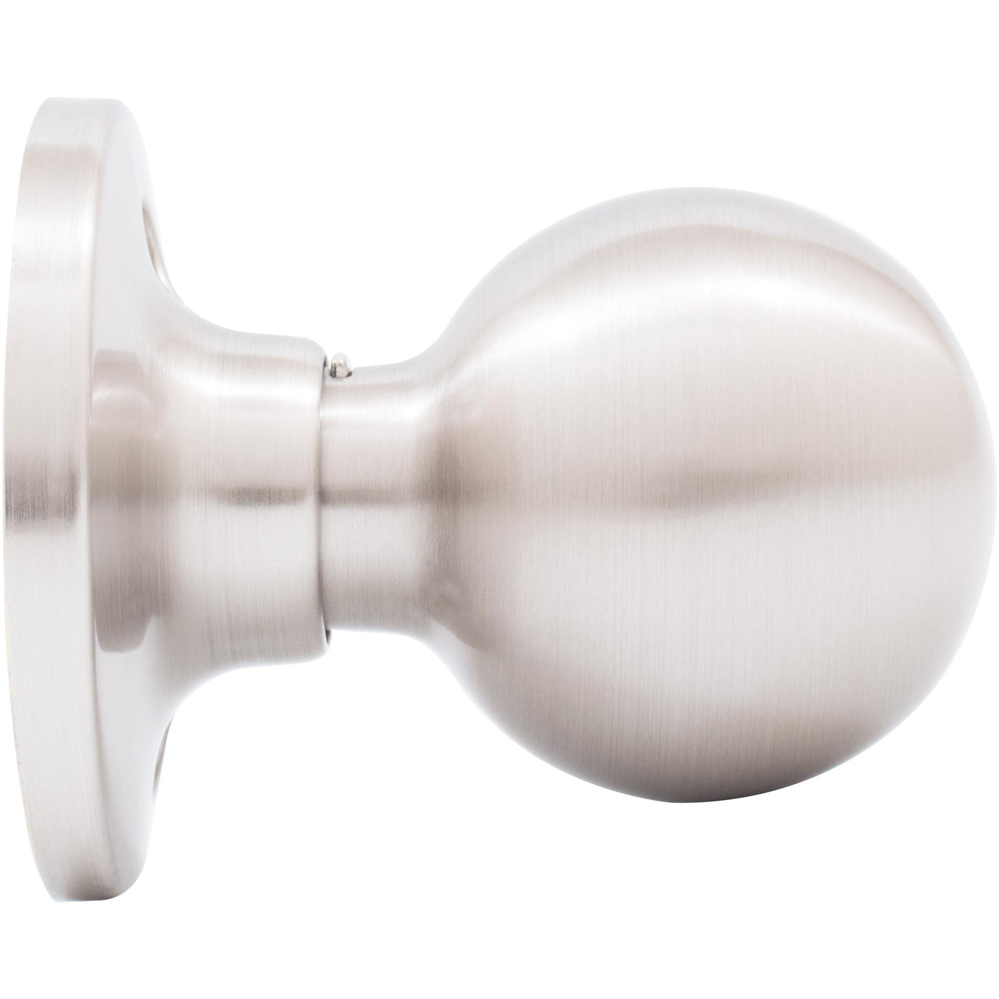 Stone Harbor Hardware Ball Door Knob, Dummy (Non-Turning) Latch, Satin Nickel